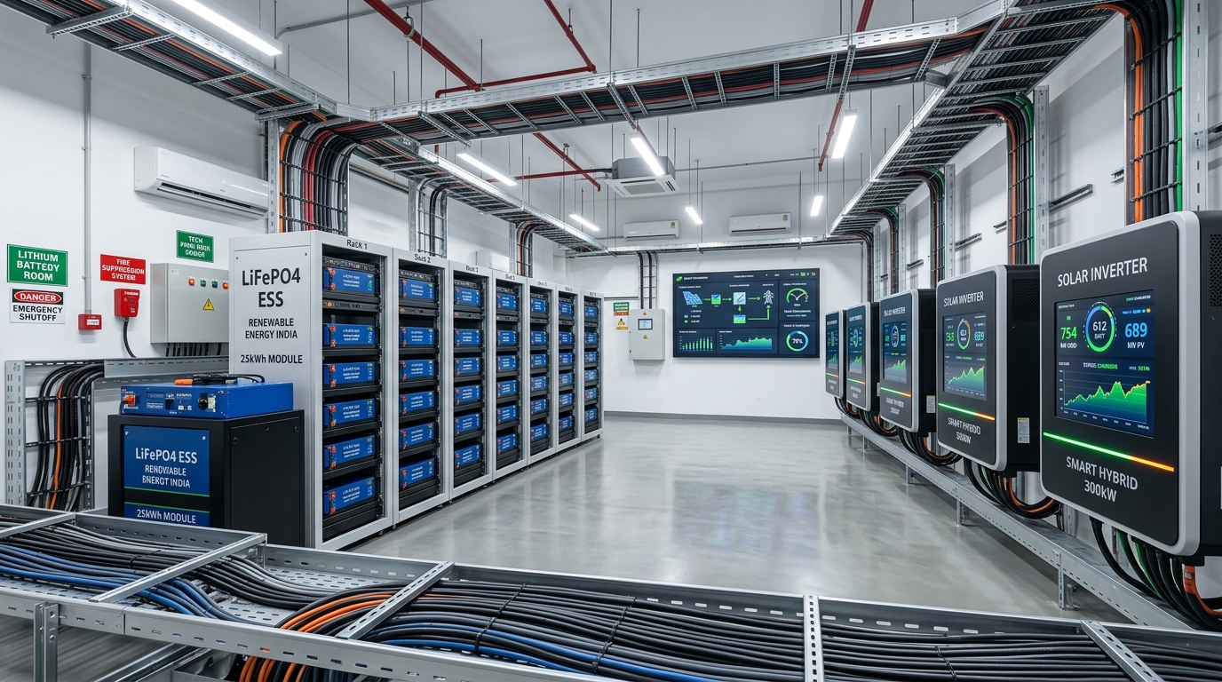 Commercial Lithium Battery Storage Room Indian Tech Park
